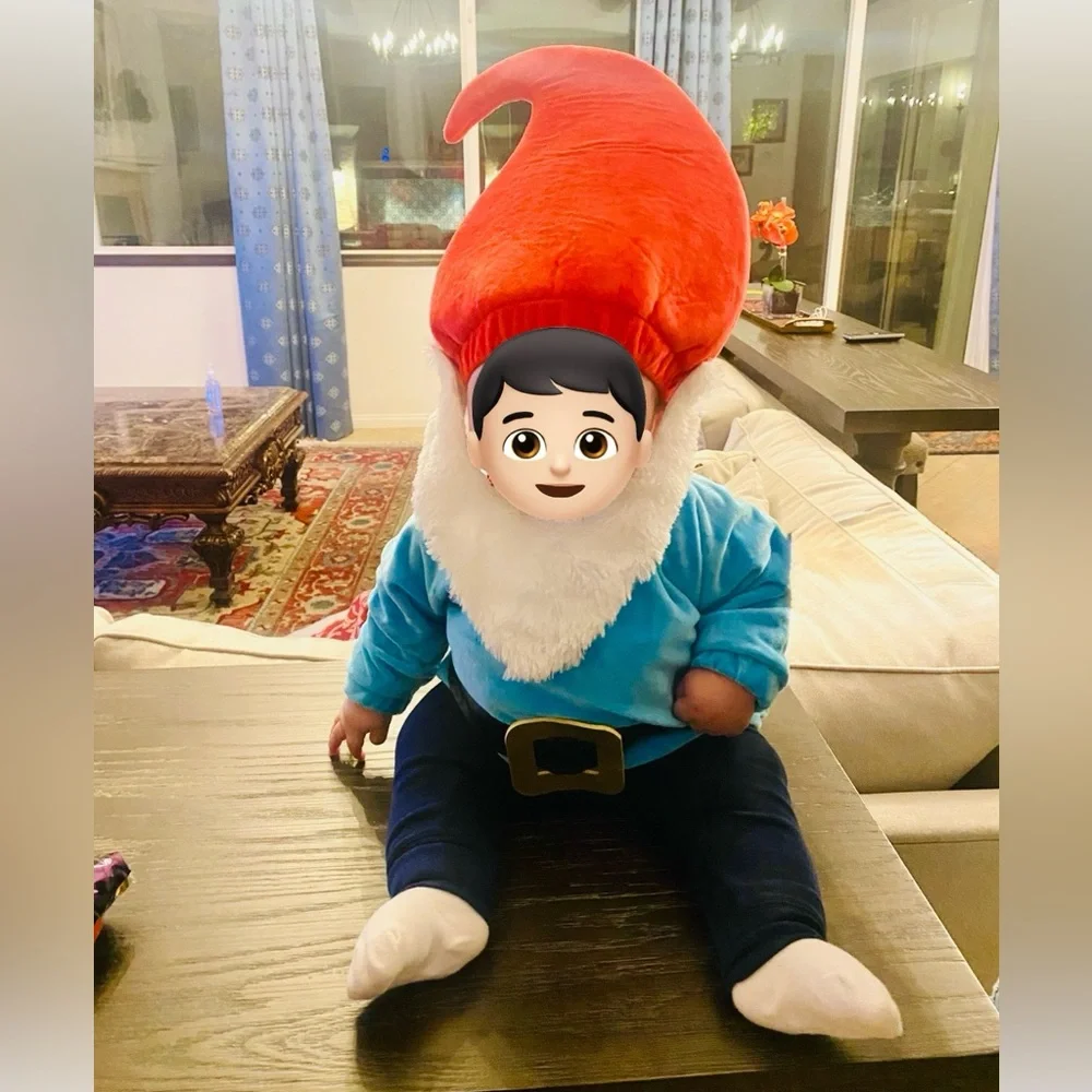 Baby Gnome Costume - Red Hat and Blue Outfit